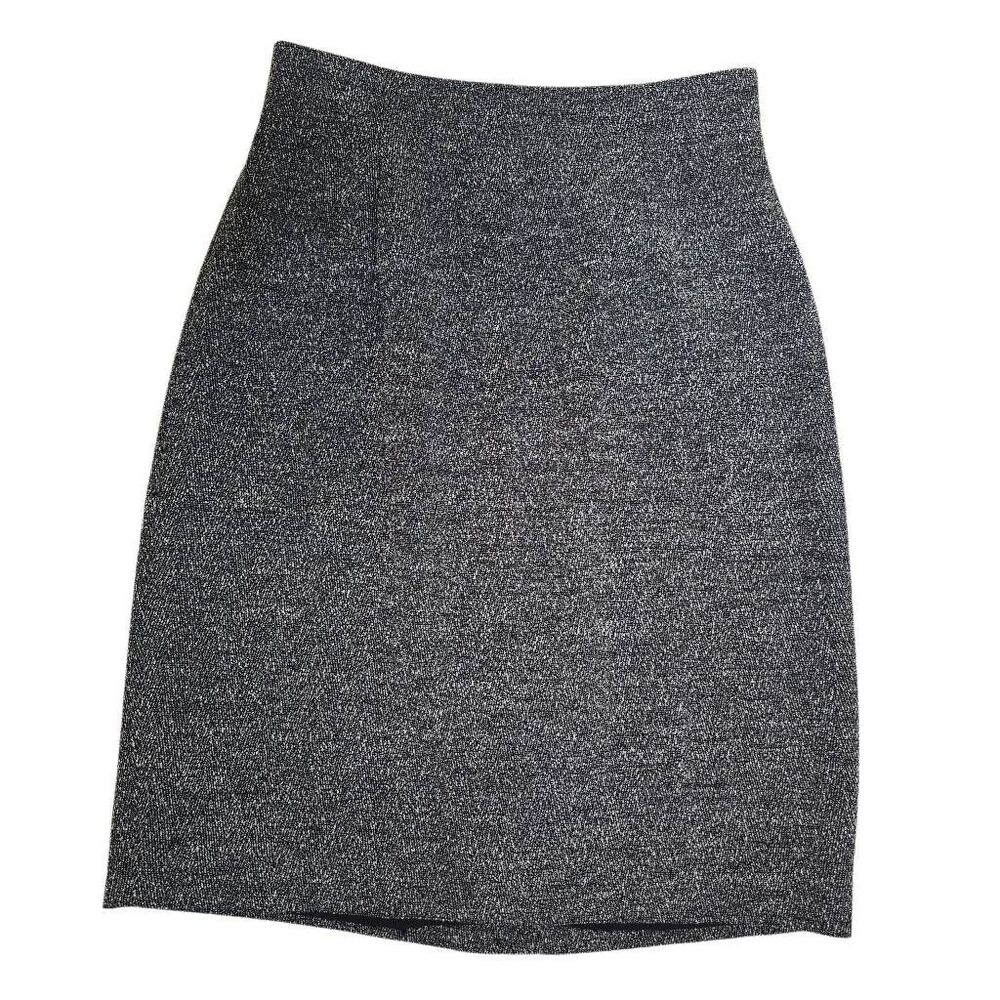 Ann Taylor Wool Blend Pencil Skirt Size 4 Grey Tweed Career Professional